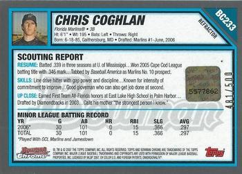 2007 Bowman Chrome - Prospects Refractors #BC233 Chris Coghlan Back