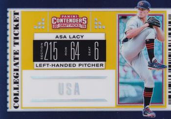 2019 Panini Elite Extra Edition - USA Collegiate National Team Tickets Gold #USA-AL Asa Lacy Front