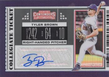 2019 Panini Elite Extra Edition - USA Collegiate National Team Tickets Signatures Holo #USA-TB Tyler Brown Front