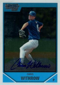 2007 Bowman Draft Picks & Prospects - Chrome Prospects #BDPP119 Chris Withrow Front