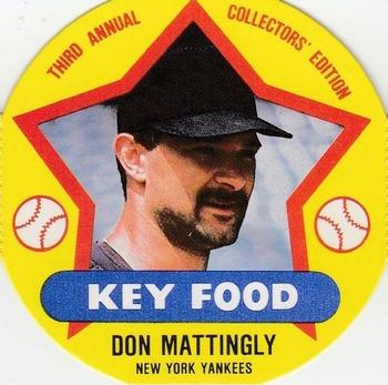 1989 Key Food Discs #1 Don Mattingly Front