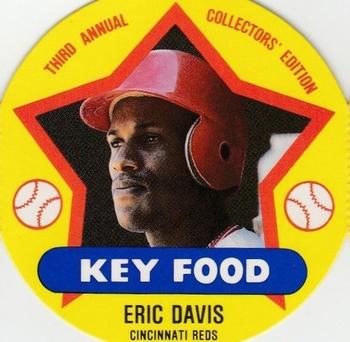 1989 Key Food Discs #11 Eric Davis Front