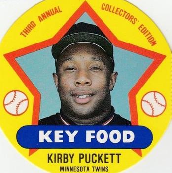 1989 Key Food Discs #12 Kirby Puckett Front