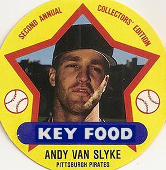 1989 Key Food Discs #17 Andy Van Slyke Front