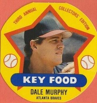 1989 Key Food Discs #20 Dale Murphy Front