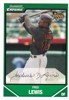 2007 Bowman Draft Picks & Prospects - Chrome Refractors #BDP21 Fred Lewis Front