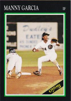 1991 A&R Kane County Cougars #NNO Manny Garcia Front