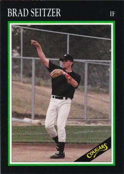 1991 A&R Kane County Cougars #NNO Brad Seitzer Front