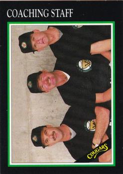 1991 A&R Kane County Cougars #NNO Coaching Staff (Bob Miscik / Larry McCall / Oneri Fleita) Front