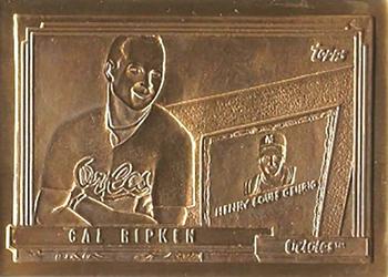 1992-94 Highland Mint Topps Mint-Cards Bronze #40 Cal Ripken Jr. Front