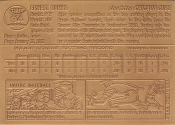 1992-94 Highland Mint Topps Mint-Cards Bronze #94 Ernie Banks Back