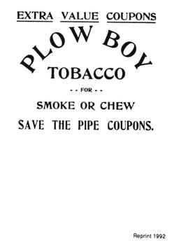 1992 1910-12 Plow Boy Tobacco Reprints #NNO Rube Kroh Back