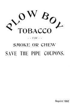 1992 1910-12 Plow Boy Tobacco Reprints #NNO Jim Scott Back