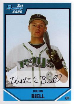 2007 Bowman Draft Picks & Prospects - Prospects #BDPP25 Dustin Biell Front