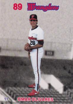1989 Wichita Wranglers Stadium Set SGA #11 Omar Olivares Front