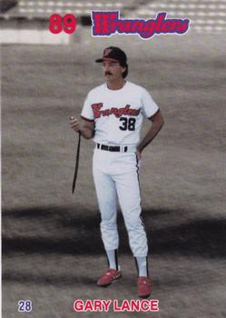 1989 Wichita Wranglers Stadium Set SGA #28 Gary Lance Front