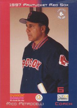 1997 Dunkin' Donuts Pawtucket Red Sox #NNO Rico Petrocelli Front