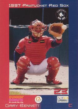1997 Dunkin' Donuts Pawtucket Red Sox #NNO Gary Bennett Front