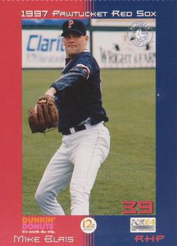 1997 Dunkin' Donuts Pawtucket Red Sox #NNO Mike Blais Front