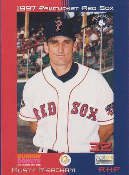 1997 Dunkin' Donuts Pawtucket Red Sox #NNO Rusty Meacham Front