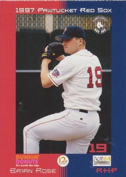 1997 Dunkin' Donuts Pawtucket Red Sox #NNO Brian Rose Front