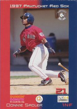 1997 Dunkin' Donuts Pawtucket Red Sox #NNO Donnie Sadler Front
