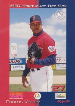 1997 Dunkin' Donuts Pawtucket Red Sox #NNO Carlos Valdez Front