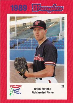 1989 Rock's Dugout Wichita Wranglers Red Border #NNO Doug Brocail Front