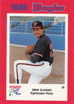 1989 Rock's Dugout Wichita Wranglers Red Border #NNO Omar Olivares Front