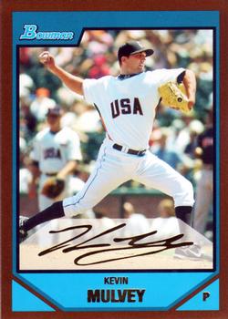 2007 Bowman Draft Picks & Prospects - Prospects Gold #BDPP73 Kevin Mulvey Front