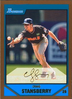 2007 Bowman Draft Picks & Prospects - Prospects Gold #BDPP96 Craig Stansberry Front