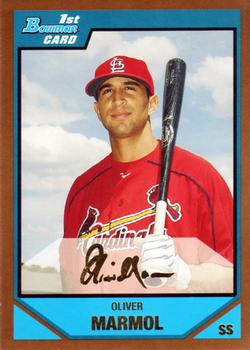 2007 Bowman Draft Picks & Prospects - Prospects Gold #BDPP17 Oliver Marmol Front