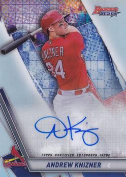 2019 Bowman's Best - Best of 2019 Autographs Refractor #B19-AK Andrew Knizner Front