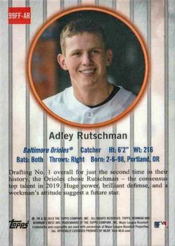 2019 Bowman's Best - 1999 Franchise Favorites #99FF-AR Adley Rutschman Back