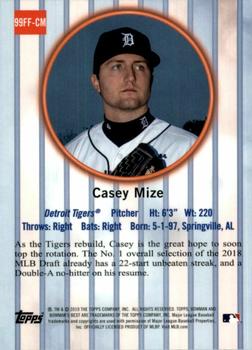 2019 Bowman's Best - 1999 Franchise Favorites #99FF-CM Casey Mize Back