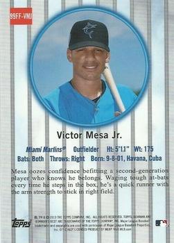 2019 Bowman's Best - 1999 Franchise Favorites #99FF-VMJ Victor Mesa Jr. Back