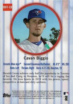 2019 Bowman's Best - 1999 Franchise Favorites Atomic Refractor #99FF-CB Cavan Biggio Back