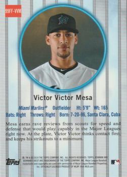 2019 Bowman's Best - 1999 Franchise Favorites Gold Refractor #99FF-VVM Victor Victor Mesa Back