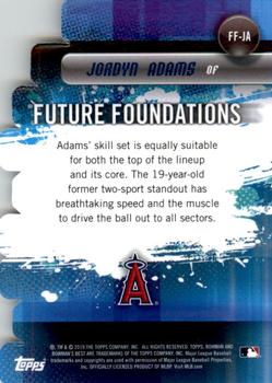 2019 Bowman's Best - Future Foundations Die Cuts #FF-JA Jordyn Adams Back
