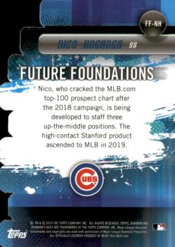 2019 Bowman's Best - Future Foundations Die Cuts #FF-NH Nico Hoerner Back