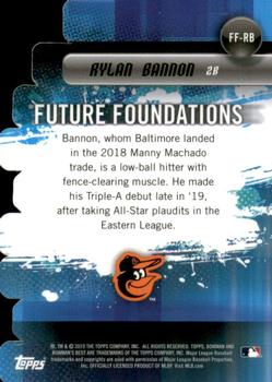 2019 Bowman's Best - Future Foundations Die Cuts #FF-RB Rylan Bannon Back