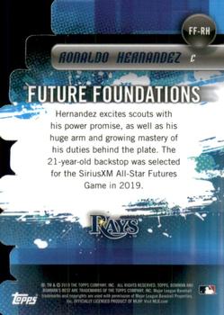 2019 Bowman's Best - Future Foundations Die Cuts #FF-RH Ronaldo Hernandez Back