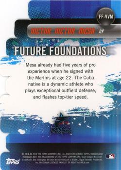 2019 Bowman's Best - Future Foundations Die Cuts #FF-VVM Victor Victor Mesa Back