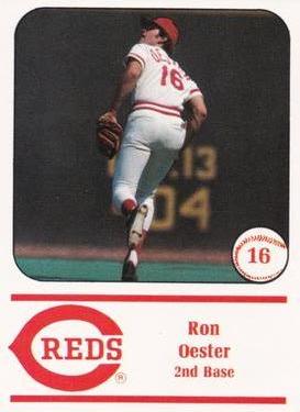 1982 Cincinnati Reds Yearbook Cards #NNO Ron Oester Front