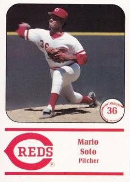 1982 Cincinnati Reds Yearbook Cards #NNO Mario Soto Front