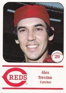 1982 Cincinnati Reds Yearbook Cards #NNO Alex Trevino Front