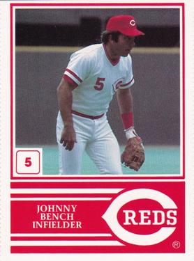1983 Cincinnati Reds Yearbook Cards #NNO Johnny Bench Front
