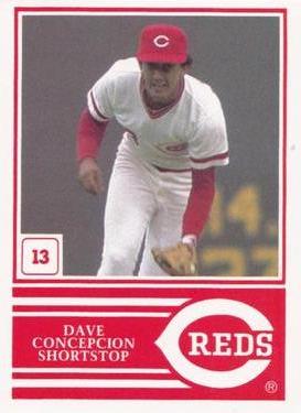 1983 Cincinnati Reds Yearbook Cards #NNO Dave Concepcion Front