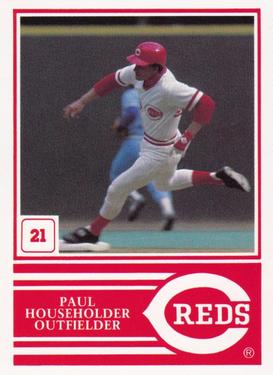 1983 Cincinnati Reds Yearbook Cards #NNO Paul Householder Front
