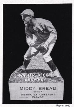 1992 1927 Middy Bread Reprints #NNO Walter Beck Front